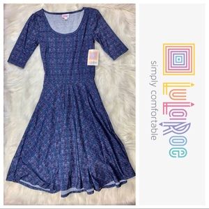 LuLaRoe Nicole Fit & Flare Dress Size 0 - XXS